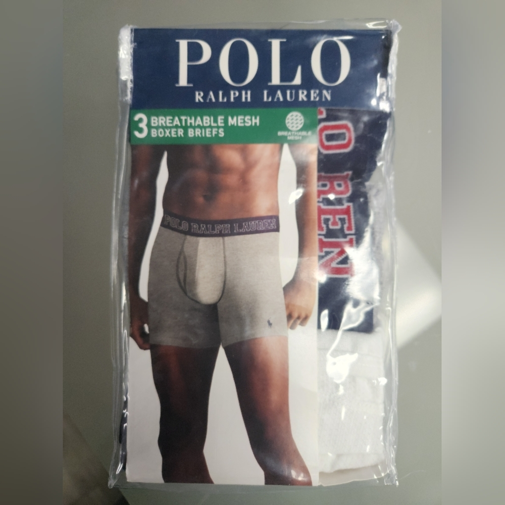 Ralph Lauren Polo Men's Boxer Briefs 3 Pack Size S
